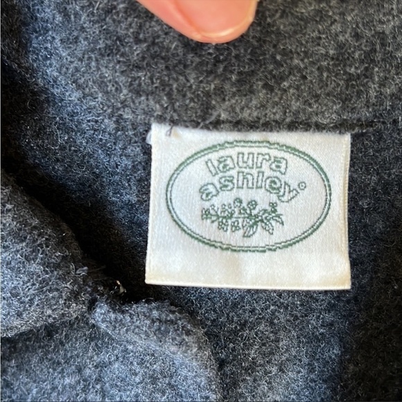 Vintage Laura Ashley Collared Light Wool Jacket S-M - Picture 5 of 10